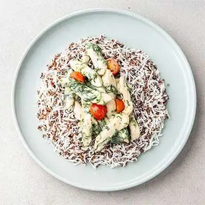 Chicken Florentine with Rice Quinoa Mix